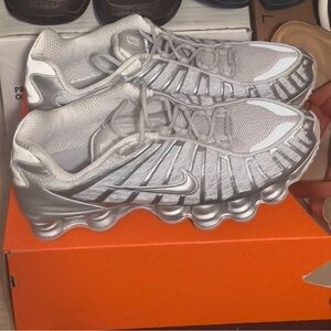 Silver Athletic Sneakers